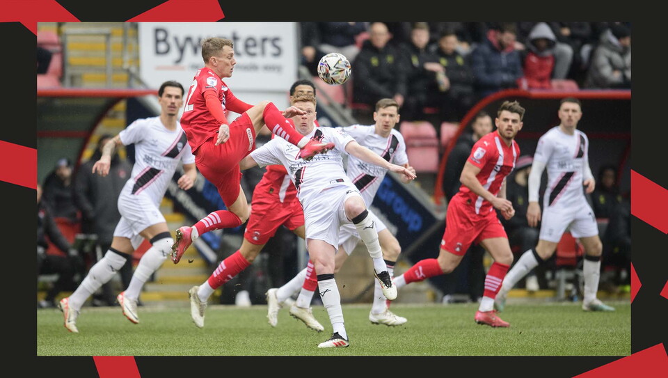 A match action image from City's away game at Leyton Orient.