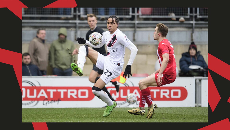 A match action image from City's away game at Leyton Orient.