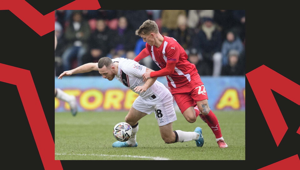 A match action image from City's away game at Leyton Orient.
