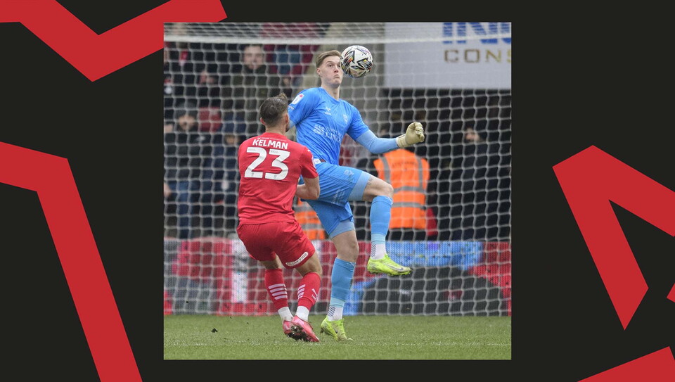 A match action image from City's away game at Leyton Orient.