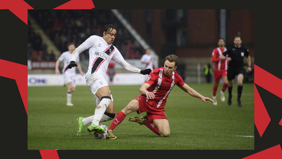 A match action image from City's away game at Leyton Orient.