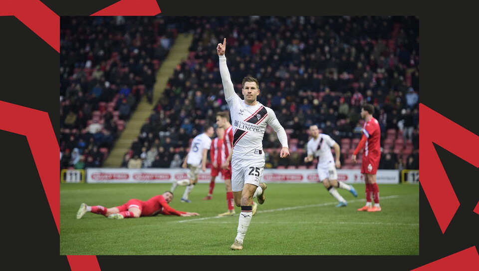 A match action image from City's away game at Leyton Orient.