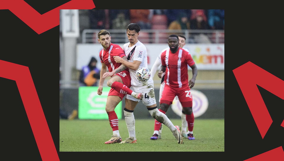 A match action image from City's away game at Leyton Orient.