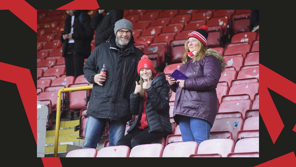 A fan image from City's away game at Leyton Orient.