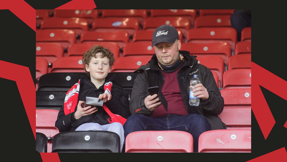 A fan image from City's away game at Leyton Orient.