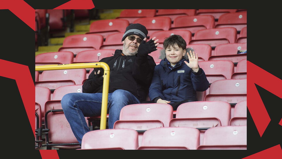 A fan image from City's away game at Leyton Orient.