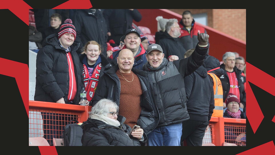 A fan image from City's away game at Leyton Orient.