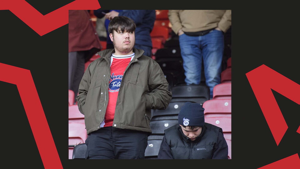 A fan image from City's away game at Leyton Orient.