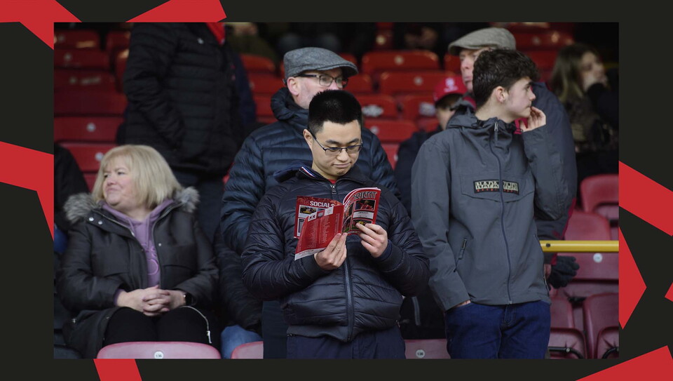 A fan image from City's away game at Leyton Orient.