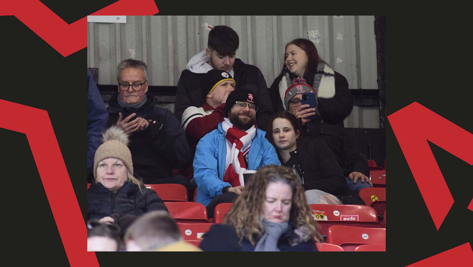 A fan image from City's away game at Leyton Orient.