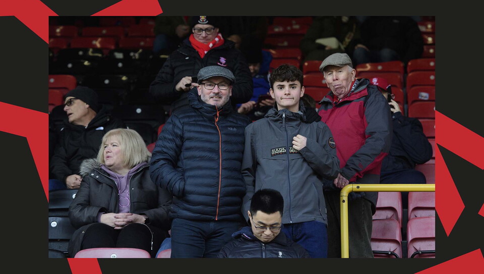 A fan image from City's away game at Leyton Orient.