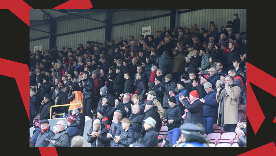 A fan image from City's away game at Leyton Orient.