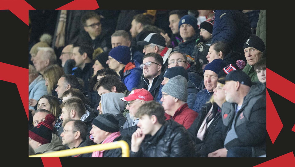 A fan image from City's away game at Leyton Orient.