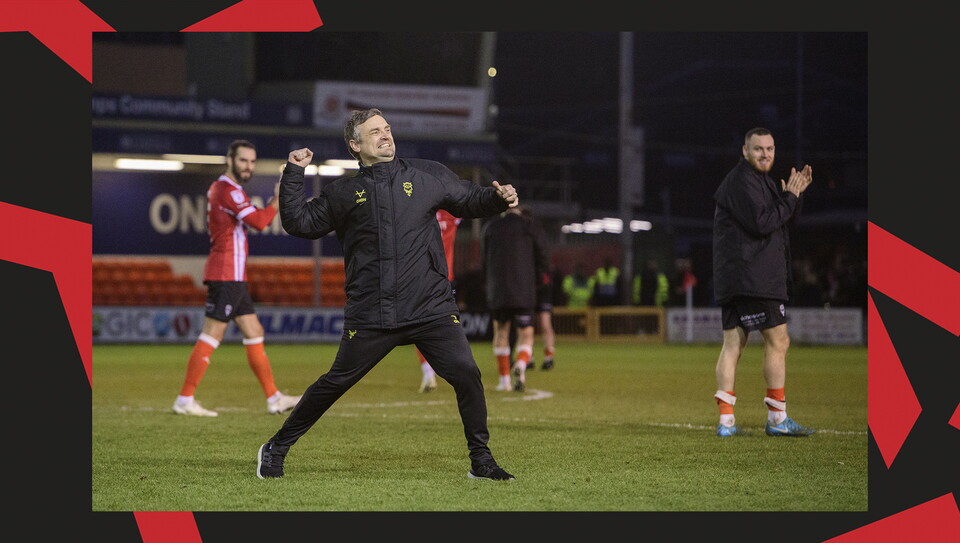 A match photo from City's 5-1 home win over Peterborough United