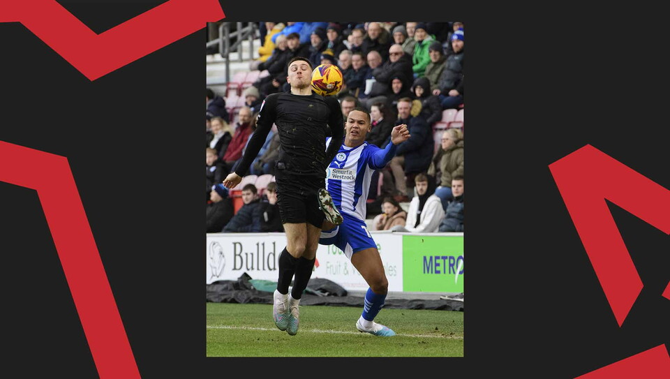A match action image from City's away game at Wigan Athletic.