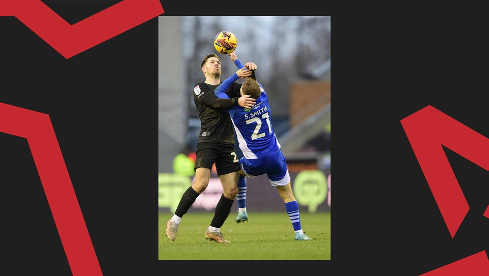 A match action image from City's away game at Wigan Athletic.