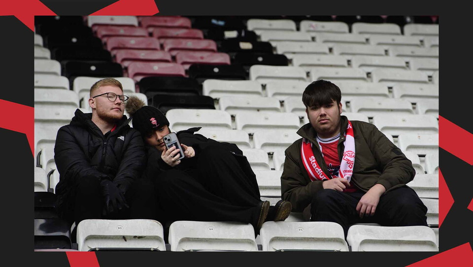A fan image from City's away game at Wigan Athletic.