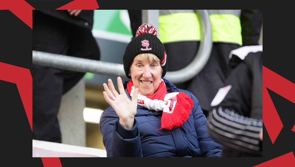 A fan image from City's away game at Wigan Athletic.