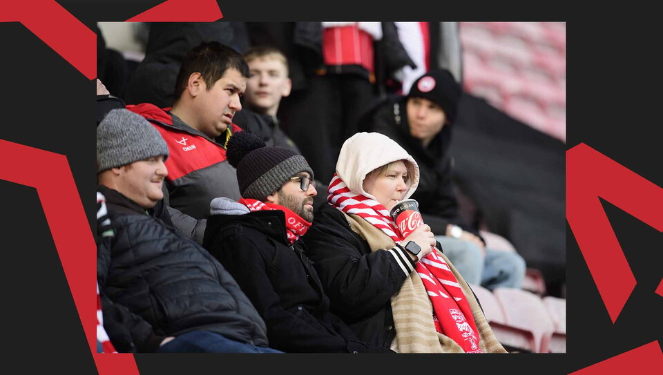 A fan image from City's away game at Wigan Athletic.
