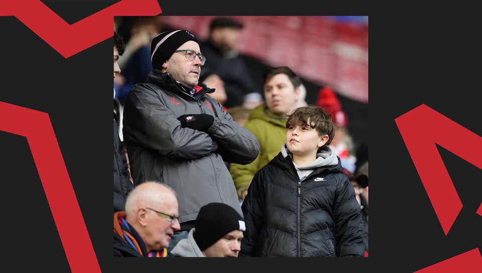 A fan image from City's away game at Wigan Athletic.