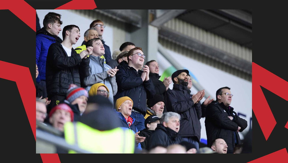 A fan image from City's away game at Wigan Athletic.
