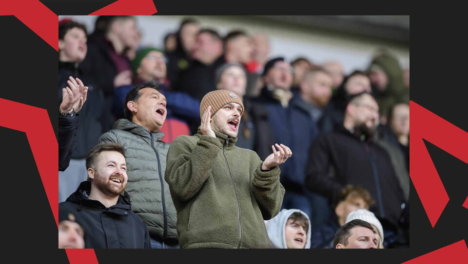 A fan image from City's away game at Wigan Athletic.