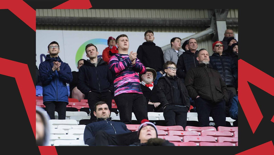 A fan image from City's away game at Wigan Athletic.