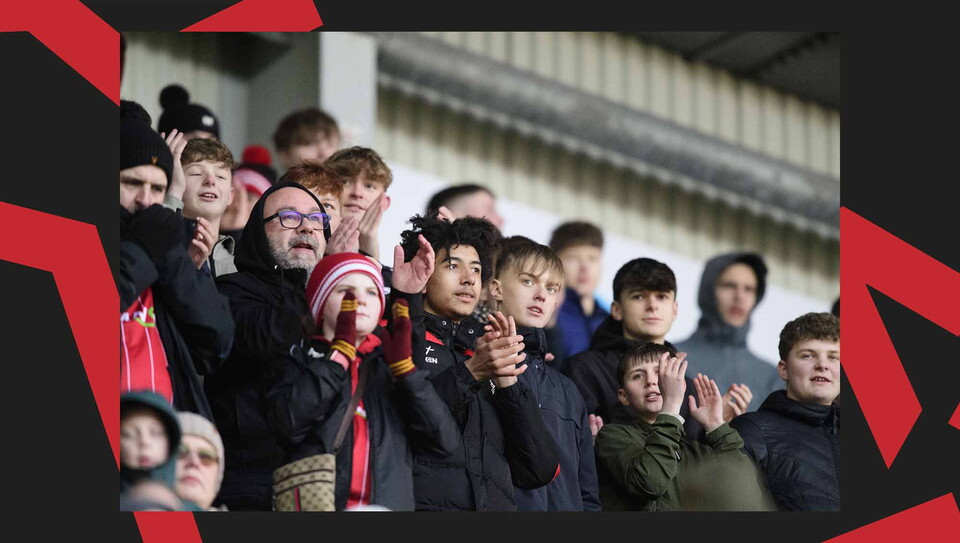 A fan image from City's away game at Wigan Athletic.