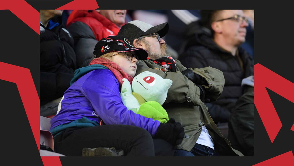 A fan image from City's away game at Wigan Athletic.