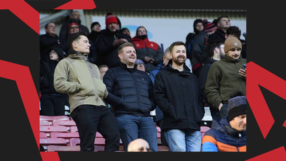 A fan image from City's away game at Wigan Athletic.