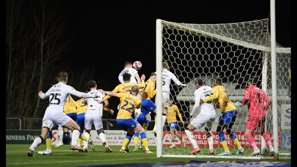 Paudie O'Connor giving City the lead against Mansfield 