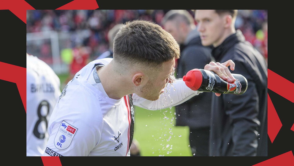 A match action image from City's away game at Barnsley.