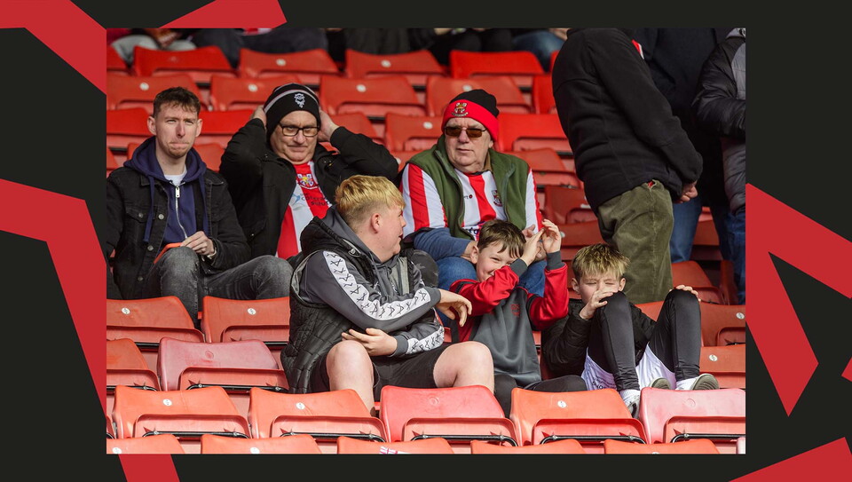 A crowd image from City's away game at Barnsley.