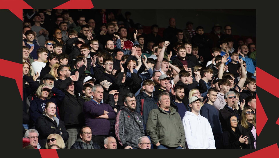 A crowd image from City's away game at Barnsley.