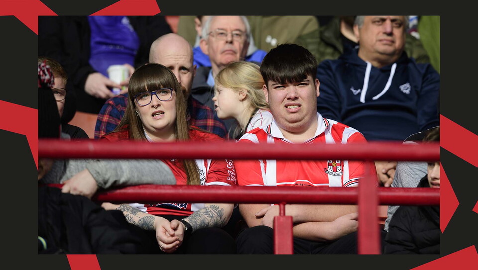 A crowd image from City's away game at Barnsley.