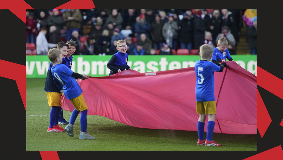 A matchday experience image from City's 5-0 home win over Bristol Rovers.