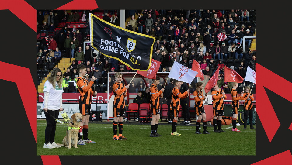 A matchday experience image from City's 5-0 home win over Bristol Rovers.
