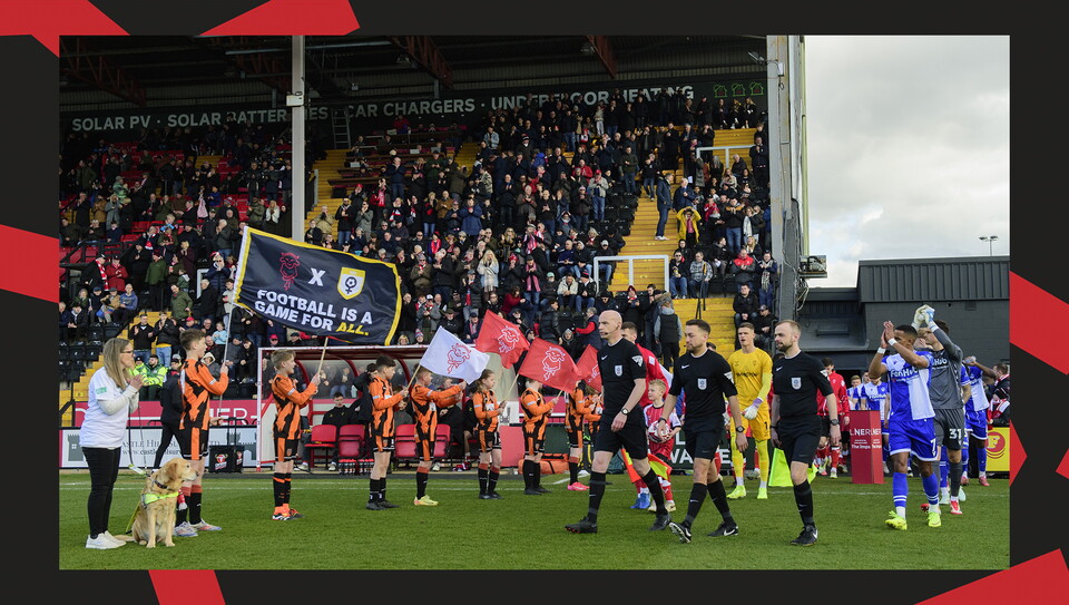 A matchday experience image from City's 5-0 home win over Bristol Rovers.