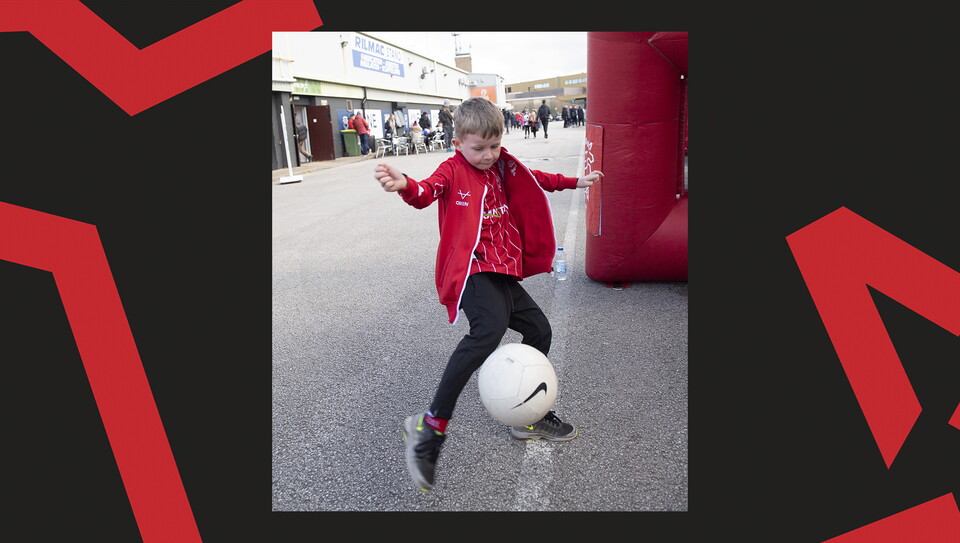 A crowd image from City's 5-0 home win over Bristol Rovers.