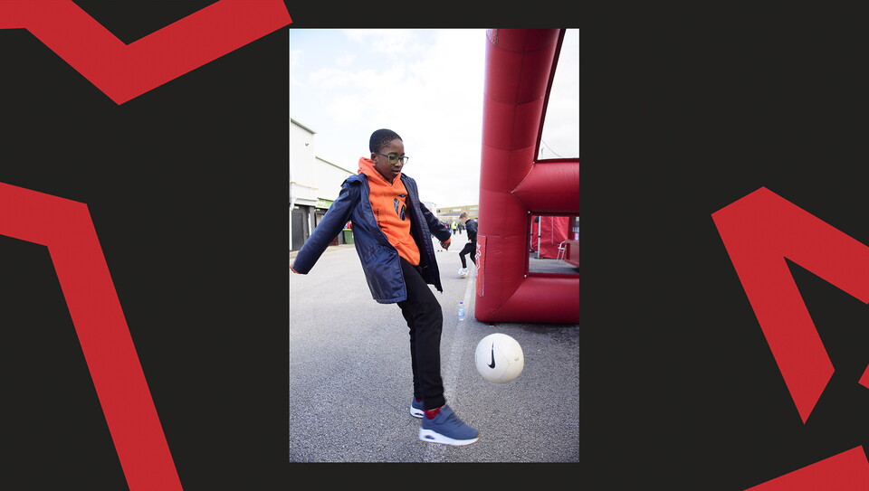 A crowd image from City's 5-0 home win over Bristol Rovers.