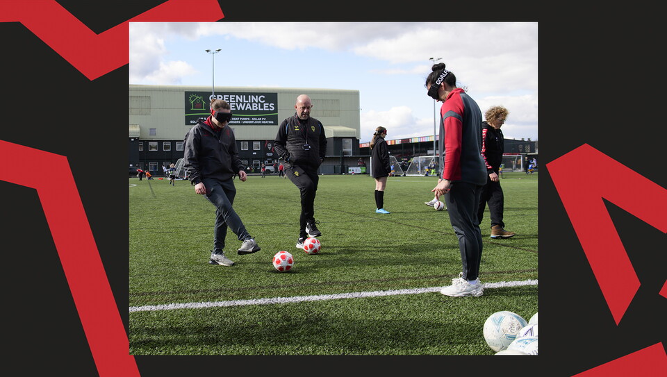 A crowd image from City's 5-0 home win over Bristol Rovers.