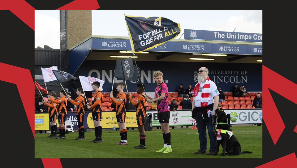 A crowd image from City's 5-0 home win over Bristol Rovers.