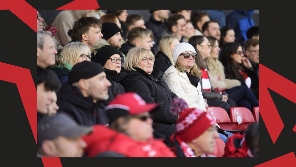 A crowd image from City's 5-0 home win over Bristol Rovers.