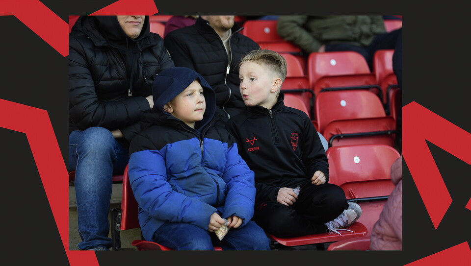 A crowd image from City's 5-0 home win over Bristol Rovers.
