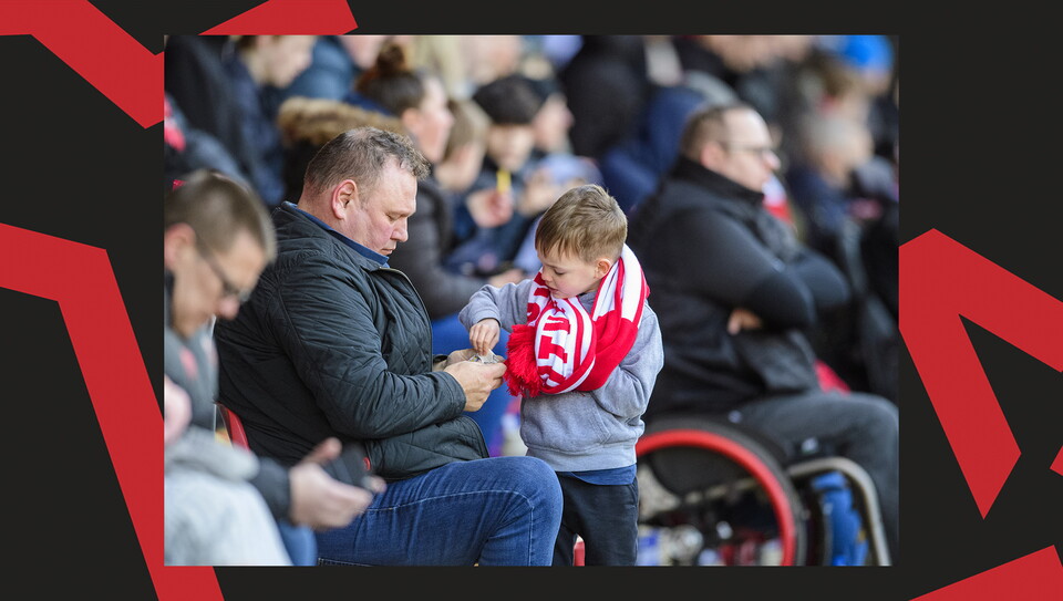 A crowd image from City's 5-0 home win over Bristol Rovers.