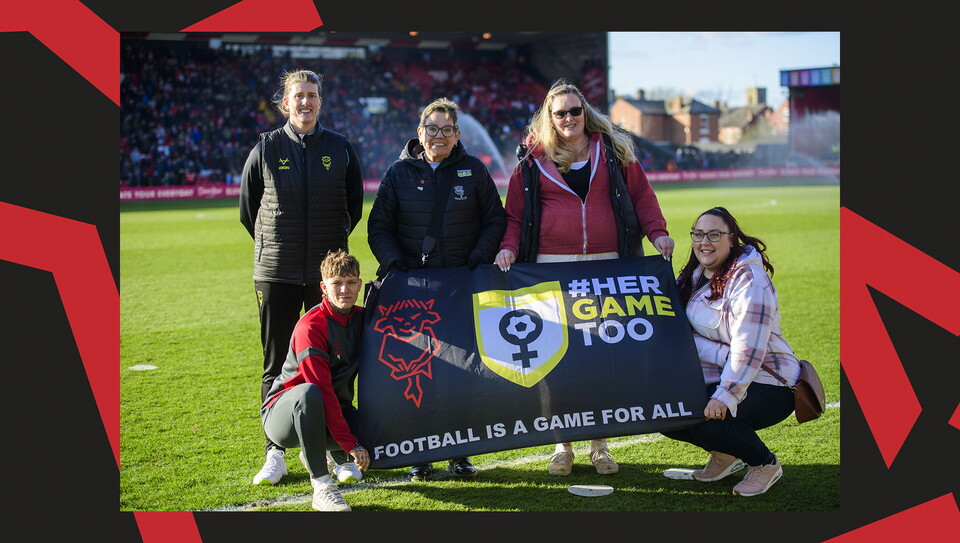A crowd image from City's 5-0 home win over Bristol Rovers.