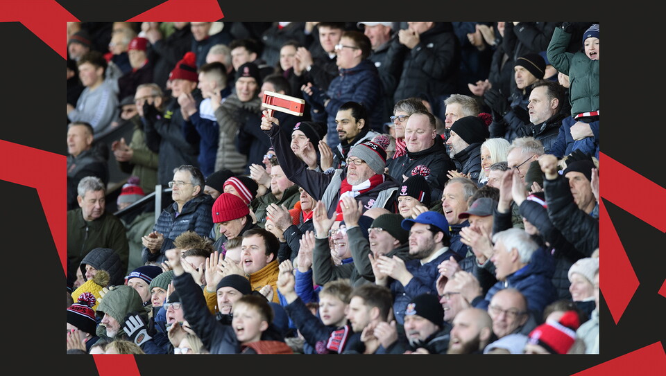 A crowd image from City's 5-0 home win over Bristol Rovers.