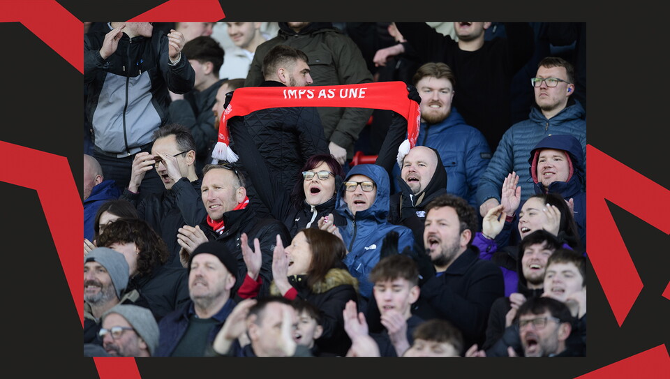 A crowd image from City's 5-0 home win over Bristol Rovers.