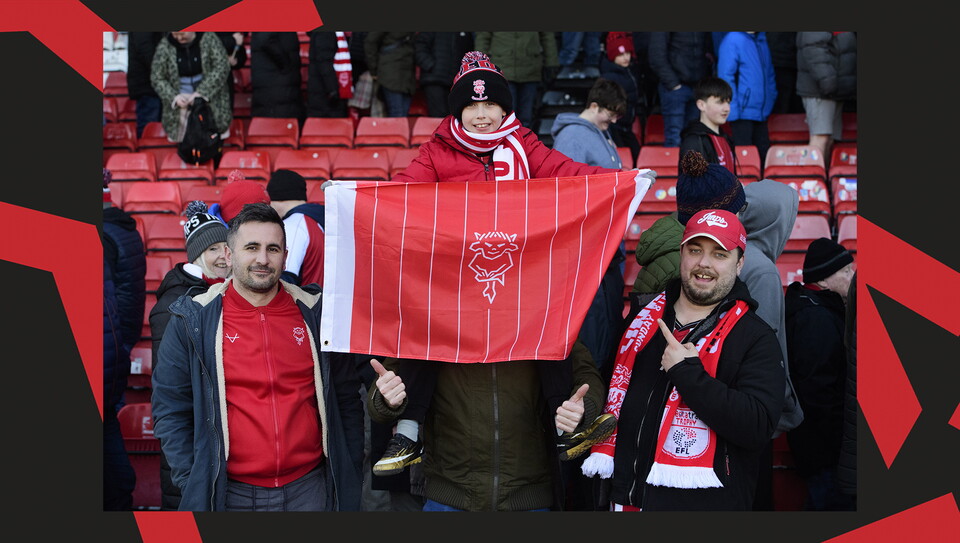 A crowd image from City's 5-0 home win over Bristol Rovers.