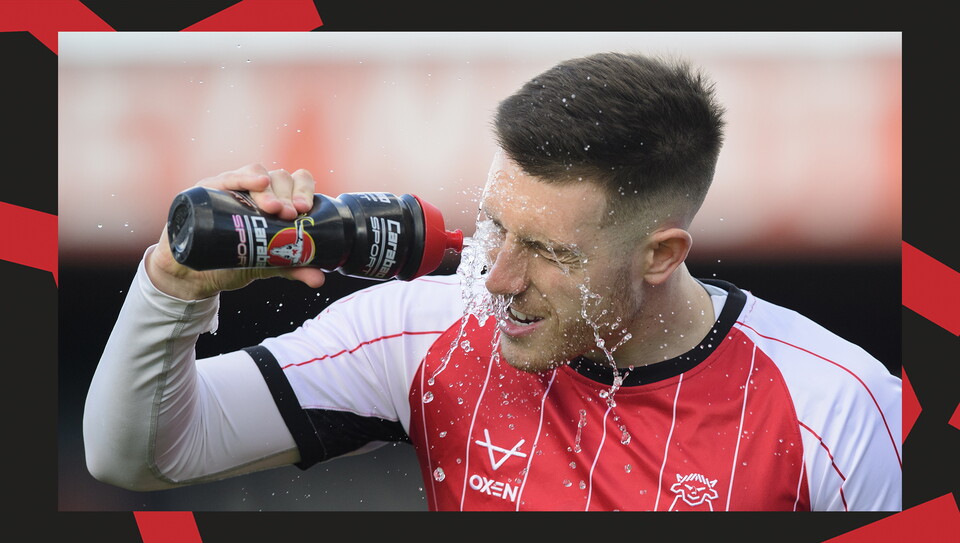 A match action image from City's 5-0 home win over Bristol Rovers.